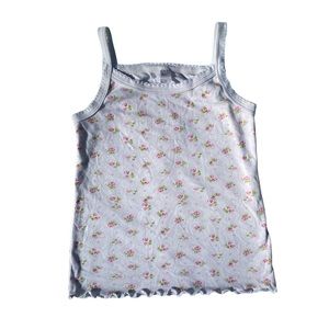 Baby Tank with pink flowers and hearts